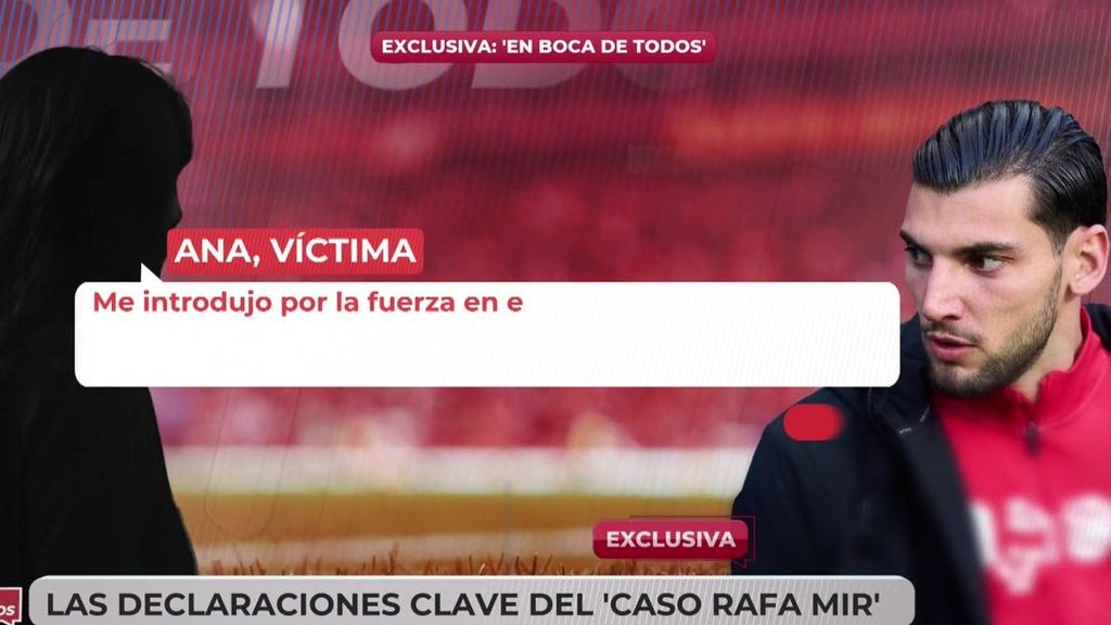 Accedemos en exclusiva a las declaraciones clave del Rafa Mir y una de las jóvenes