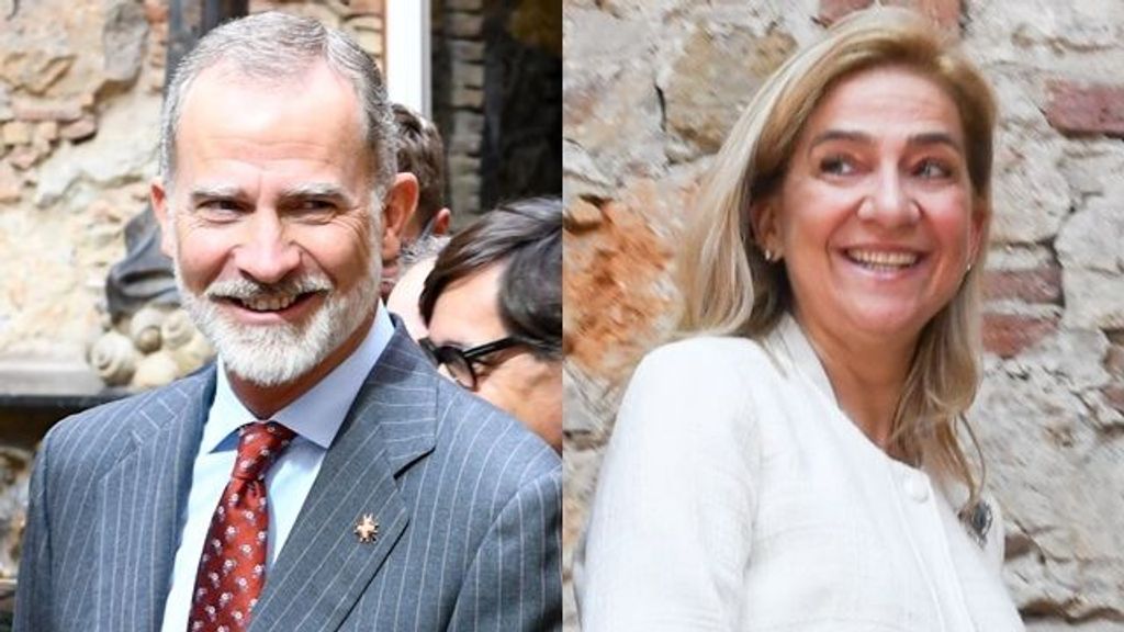 El rey Felipe y la infanta Cristina este 25 de septiembre.