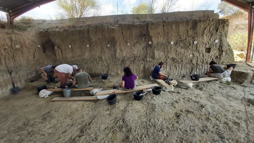 Una excavación en el yacimiento de la Boella, en Tarragona