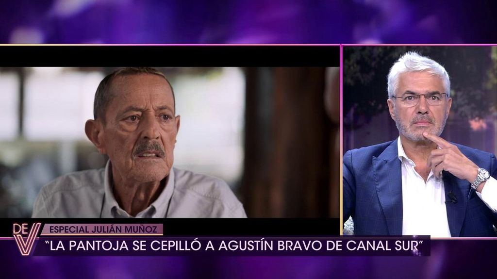 La reacción de Agustín Bravo a la afirmación de Julián Muñoz: "Isabel Pantoja se le cepilló de Canal Sur"