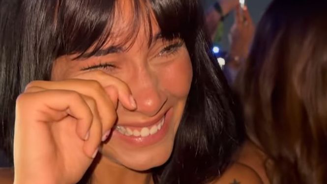 Captura de Aitana llorando en el concierto de Adele Captura de Aitana llorando en el concierto de Adele