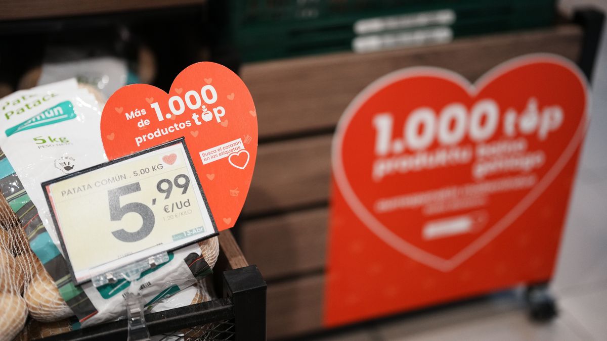 Detalle del precio y oferta de los 1.000 productos en un supermercado Eroski de Vizcaya