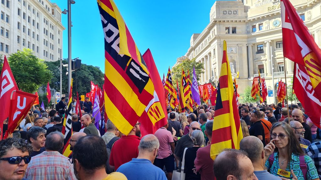 Manifestación en Madrid a favor de la reducción de la jornada laborla