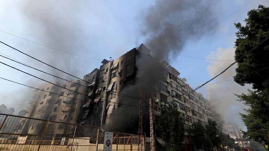 Edificios dañados por los bombardeos israelíes en Beirut