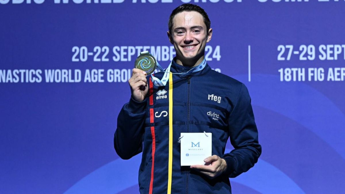 El español Miquel Mañé, campeón del mundo de gimnasia aeróbica