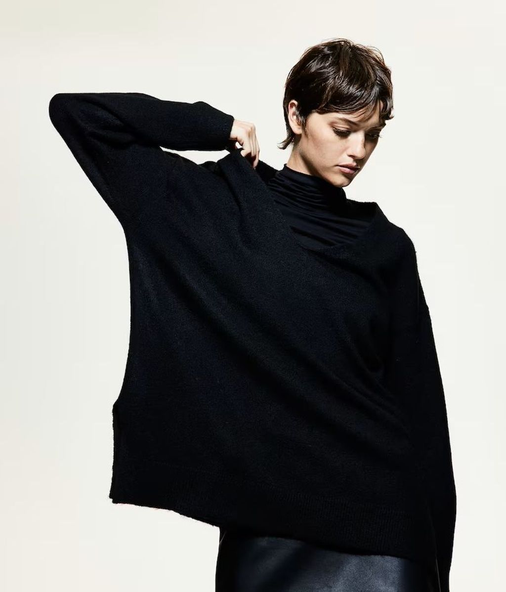 Jersey negro oversize de H&M