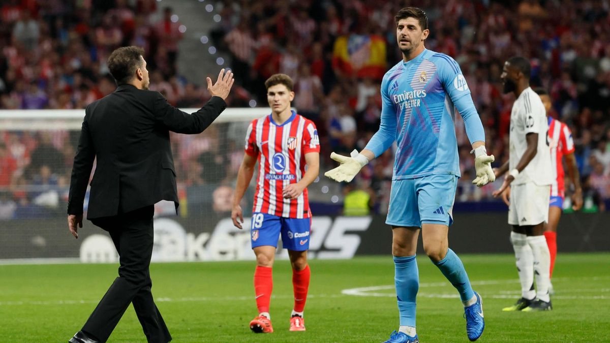 El derbi Atlético-Real Madrid, manchado por la polémica: de los ‘mecherazos’ hacia Courtois a las controvertidas palabras de Simeone