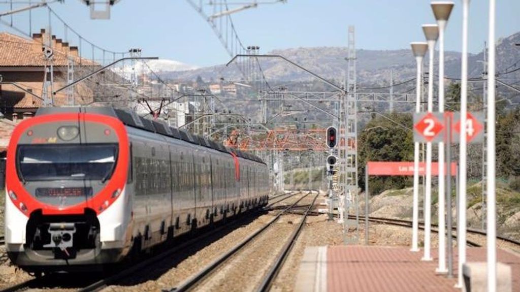 Tren de Cercanías en Las Rozas, Madrid