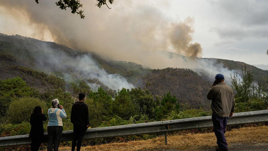 Incendio en Crecente (Pontevedra)