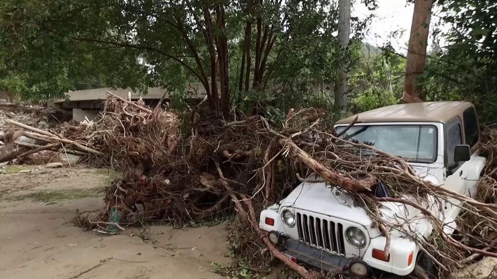 El huracán 'Helene' ha causado estragos en la ciudad de Asheville