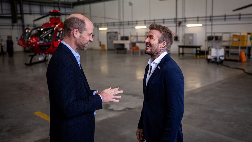 El príncipe Guillermo y David Beckham: así ha sido su encuentro en la base aérea que la Royal Air Force (Imagen: Reuters)