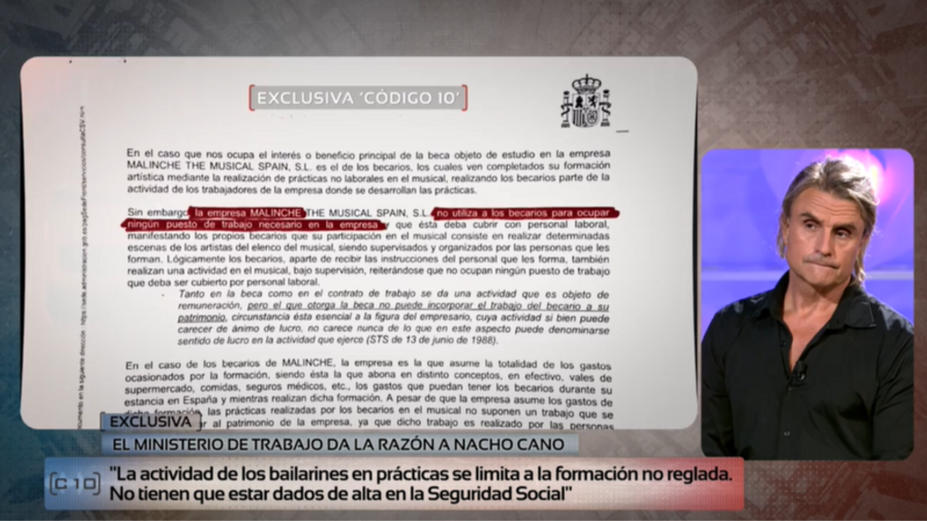 Exclusiva | El informe del Ministerio de Trabajo que da la razón a Nacho Cano: “No existe ninguna irregularidad”