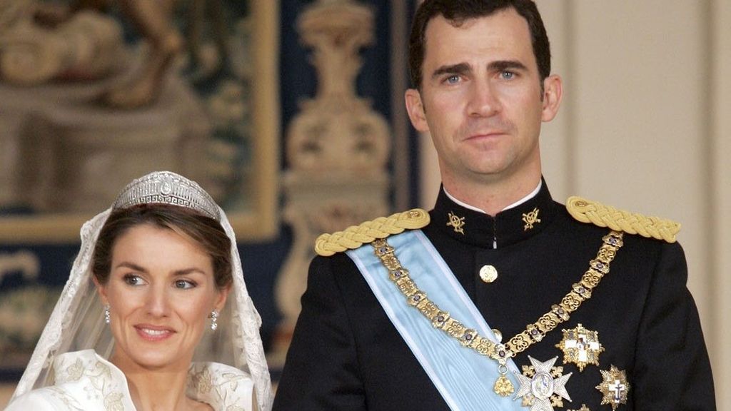 Felipe VI y Letizia en su boda.