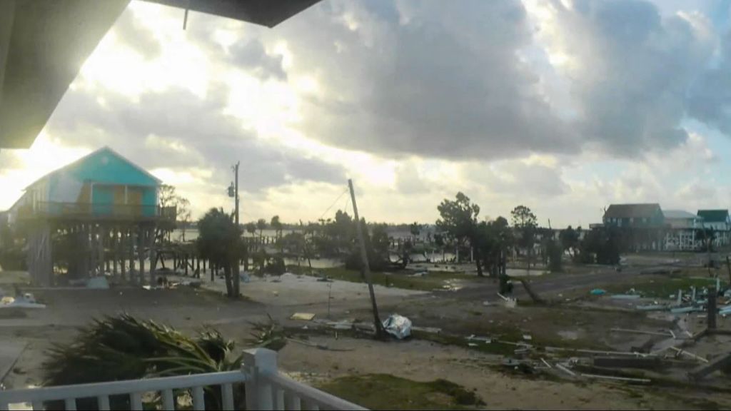 Las impactantes imágenes que deja el huracán Helene: así desaparece una casa en Estados Unidos