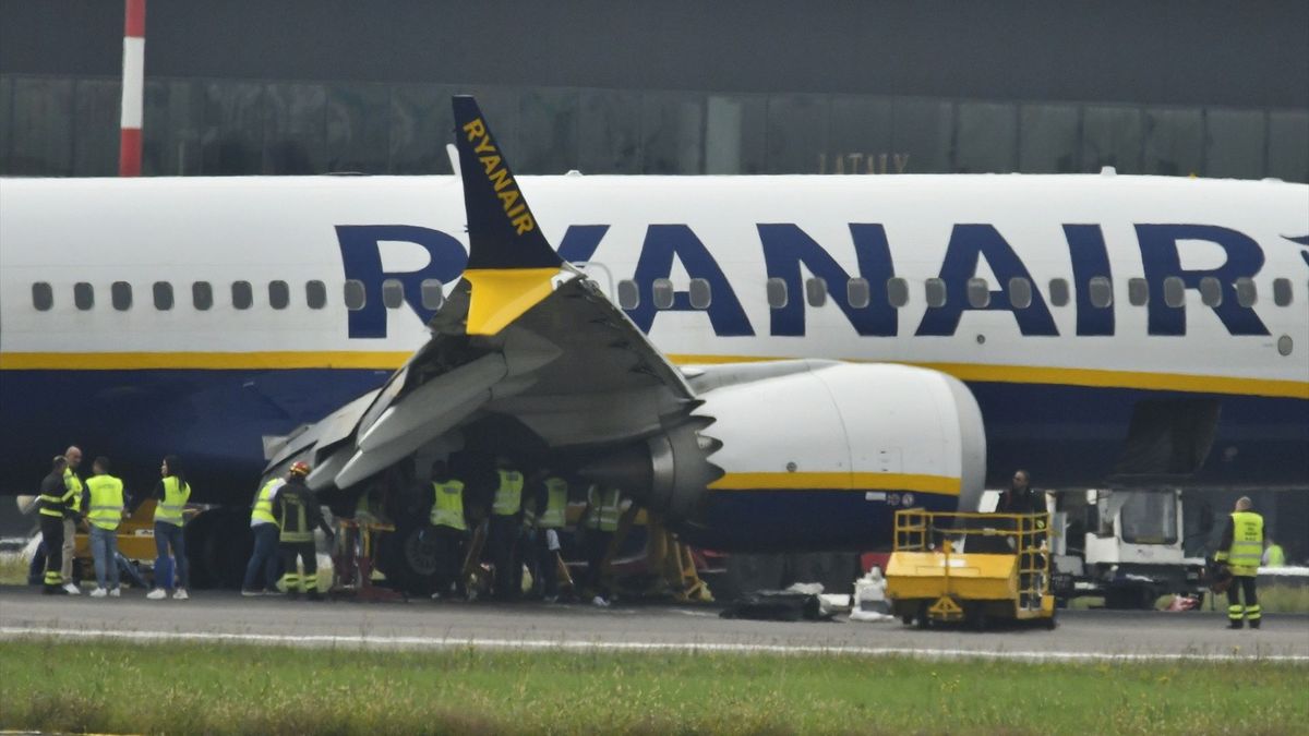 Incidente en Bergamo con un avión de Ryanair