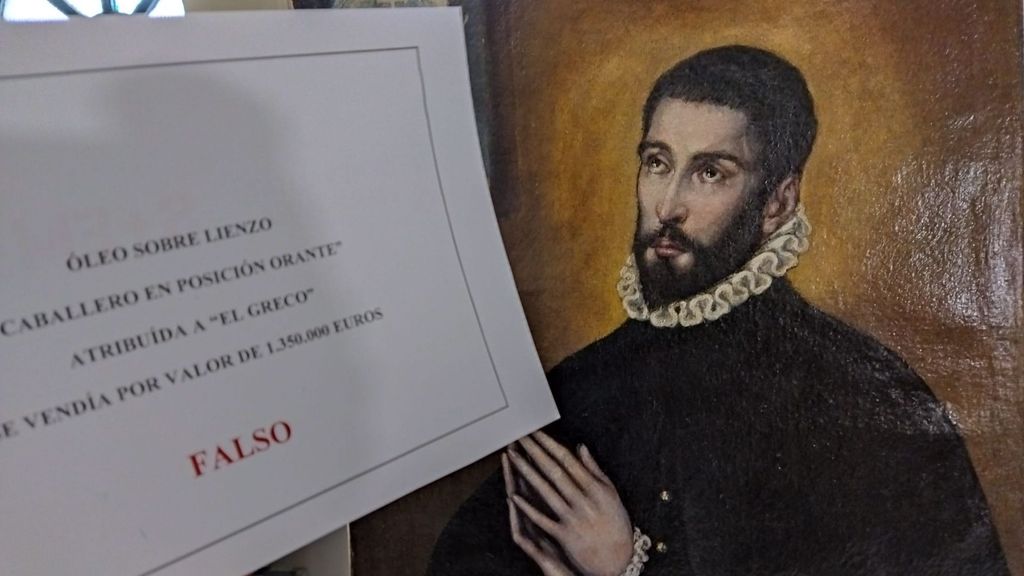 Pintura falsa atribuida a El Greco