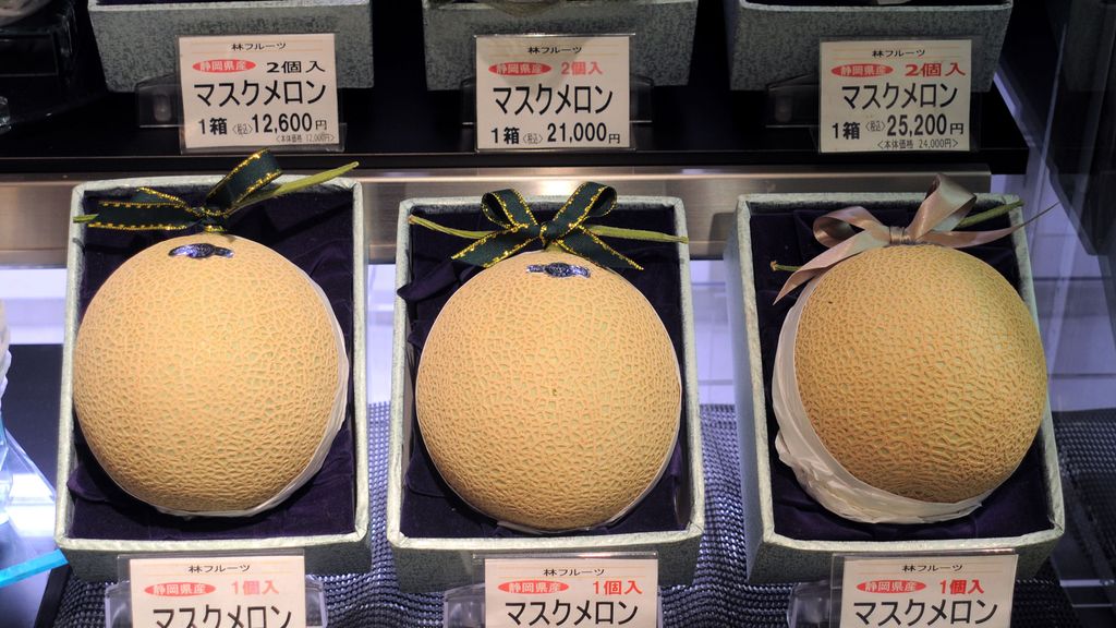 Un solo melón en Japón puede rondar entre los 100 y los 150 euros