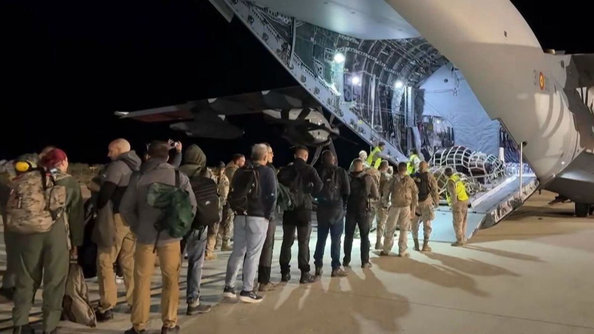 Uno de los aviones que España ha enviado a Líbano