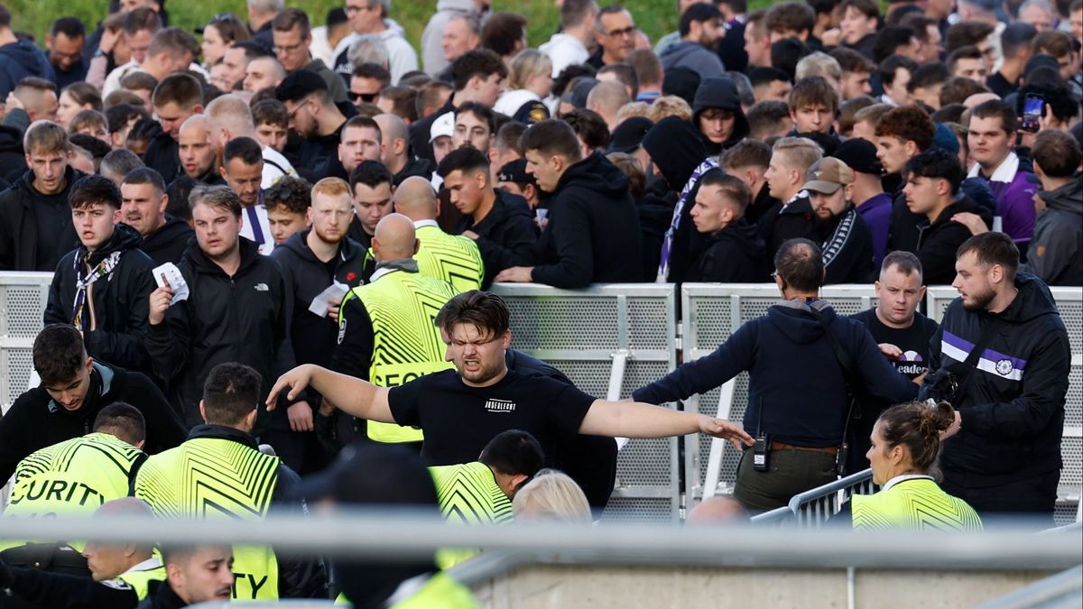 Aficionados del Anderlecht en San Sebastián