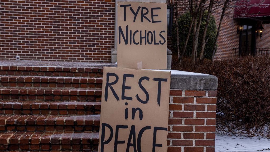 Imagen pancartas Tyre Nichols