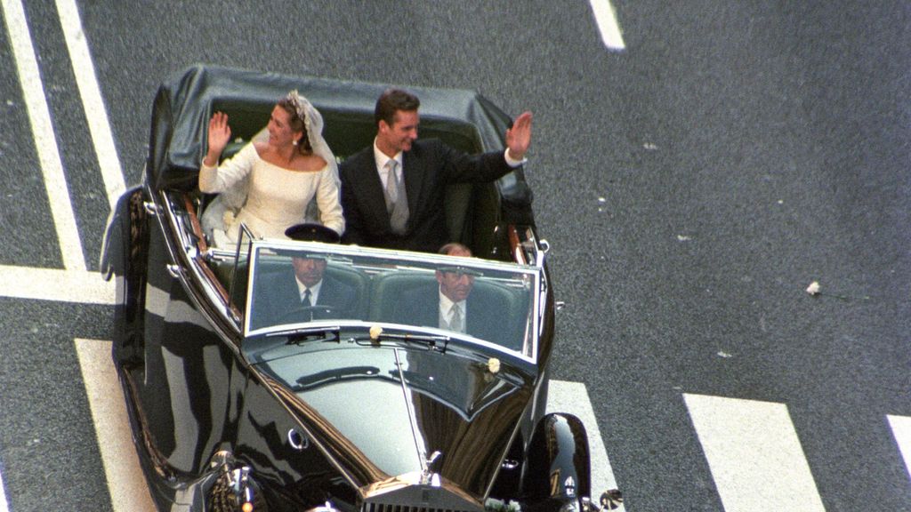 La infanta Cristina e Iñaki Urdangarin en su boda.