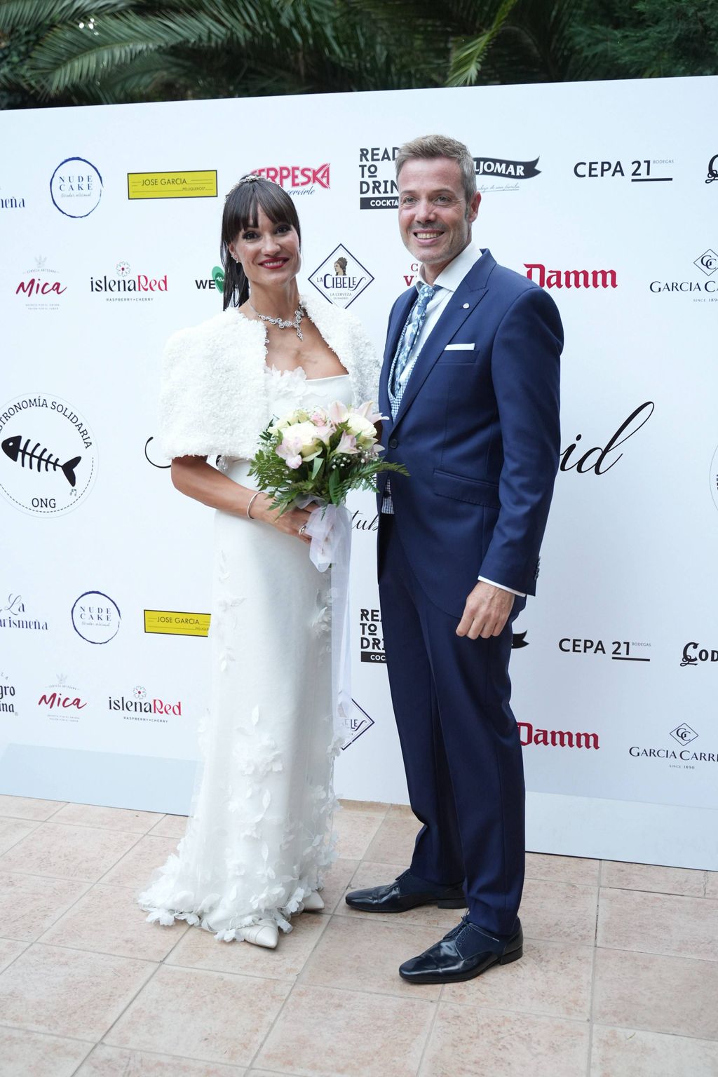 La pareja, en su segunda boda