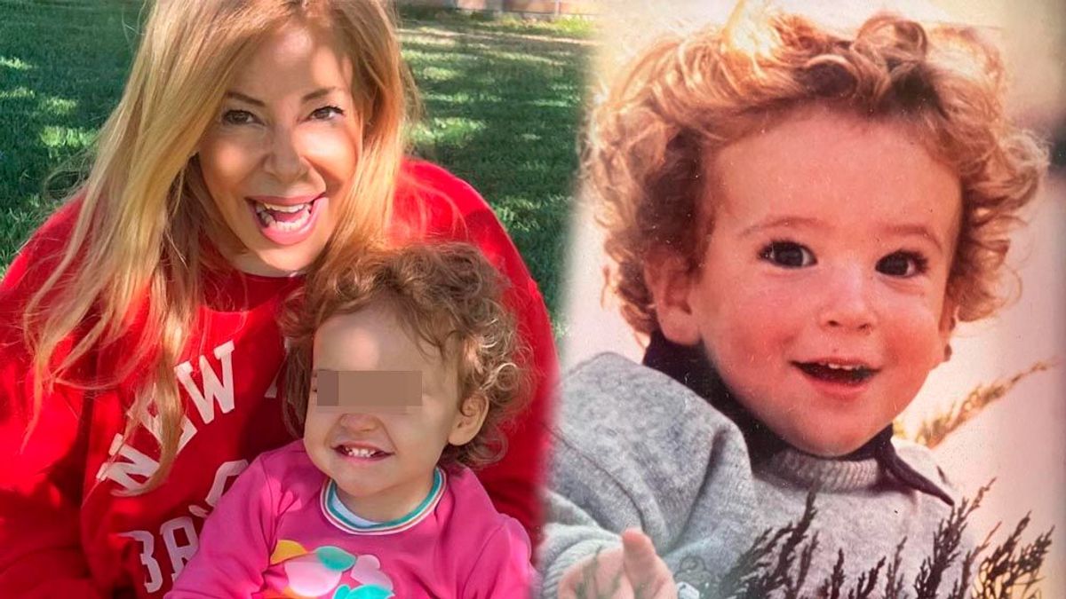 Ana Obregón, su nieta y su hijo Aless