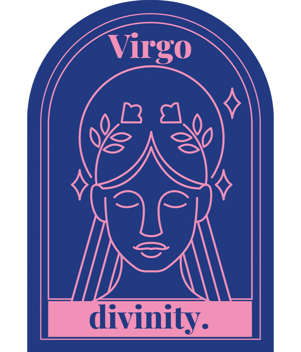 La carta del tarot de Virgo