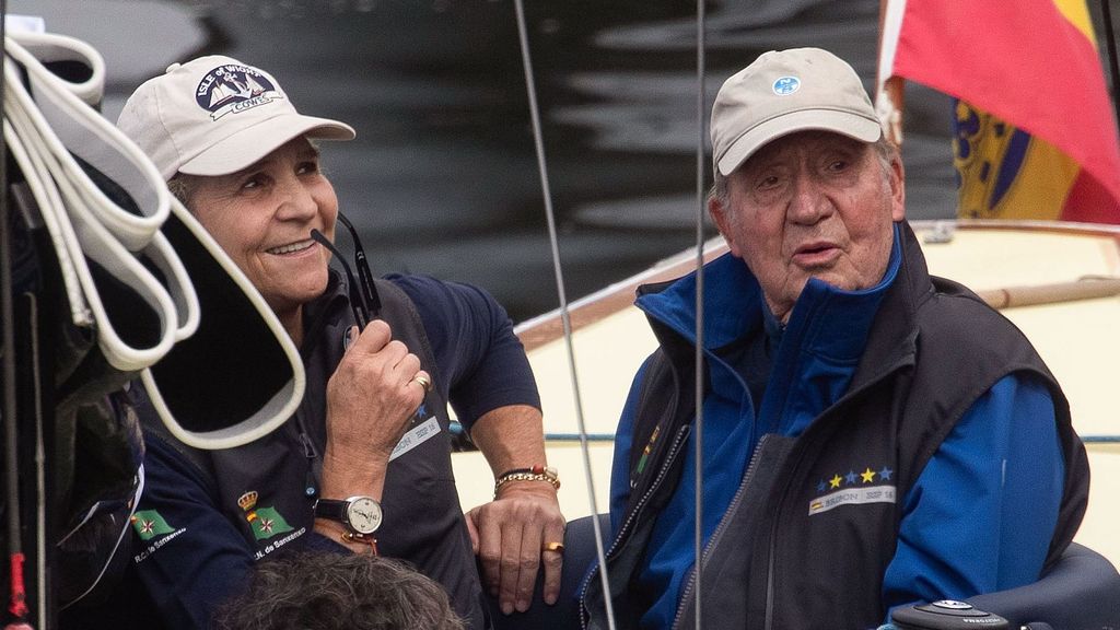 The meeting of King Juan Carlos with Infanta Elena after the leak of his audios with Bárbara Rey