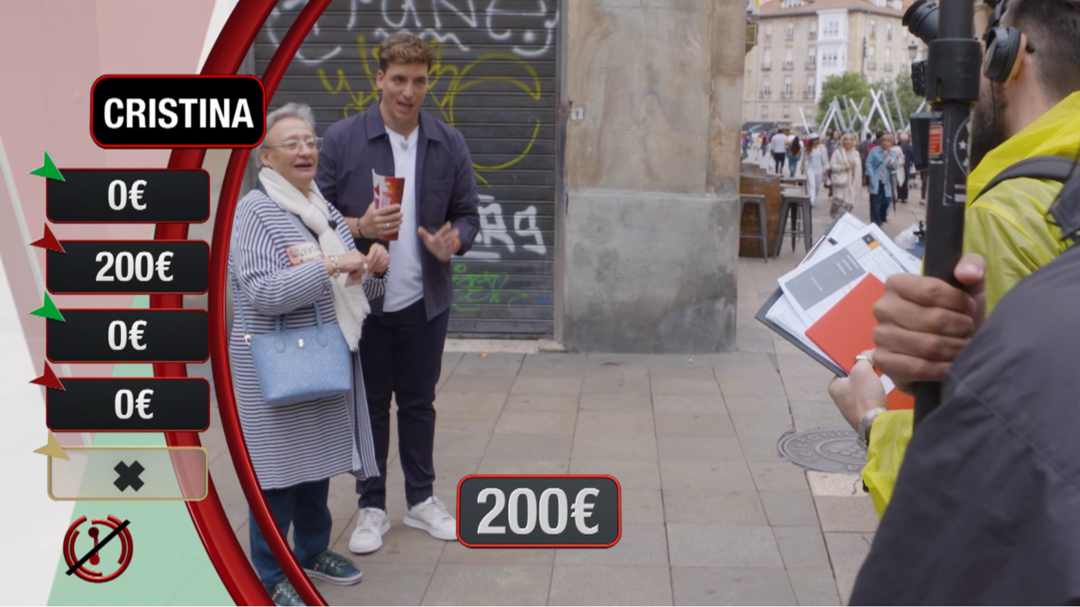 Cristina se queda con 200 euros