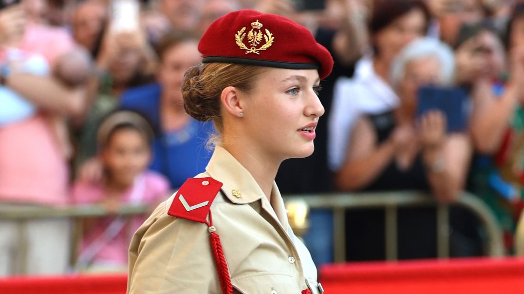 El resultado final del retrato de la princesa Leonor, en vídeo (Imagen: Europa Press)