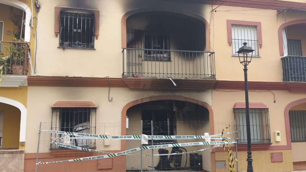 Estado actual de la vivienda tras el incendio