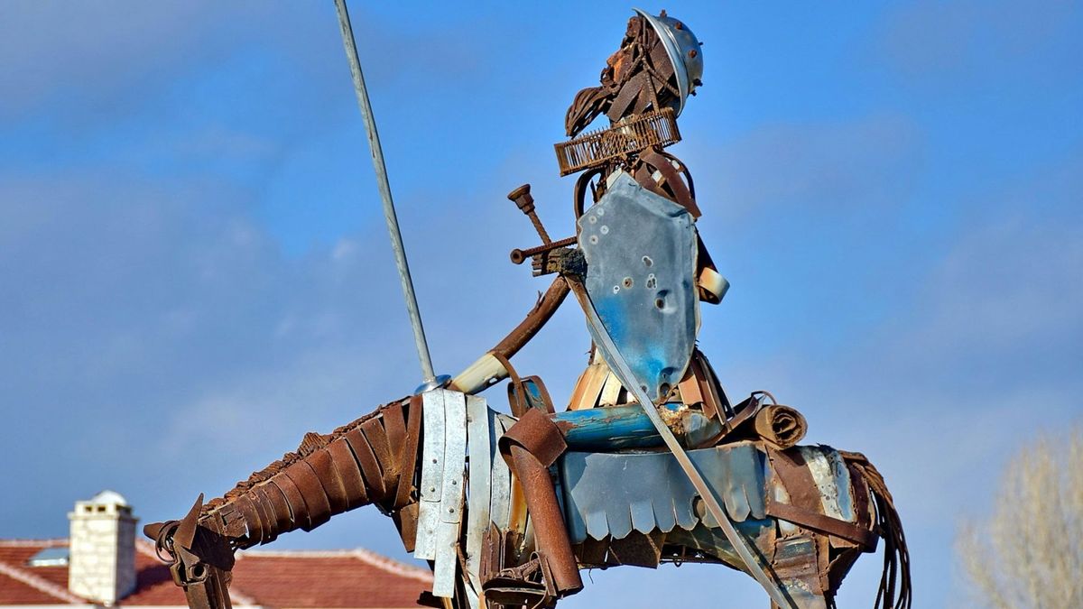 Estátua de Don Quijote en Sarkoy, Turquía