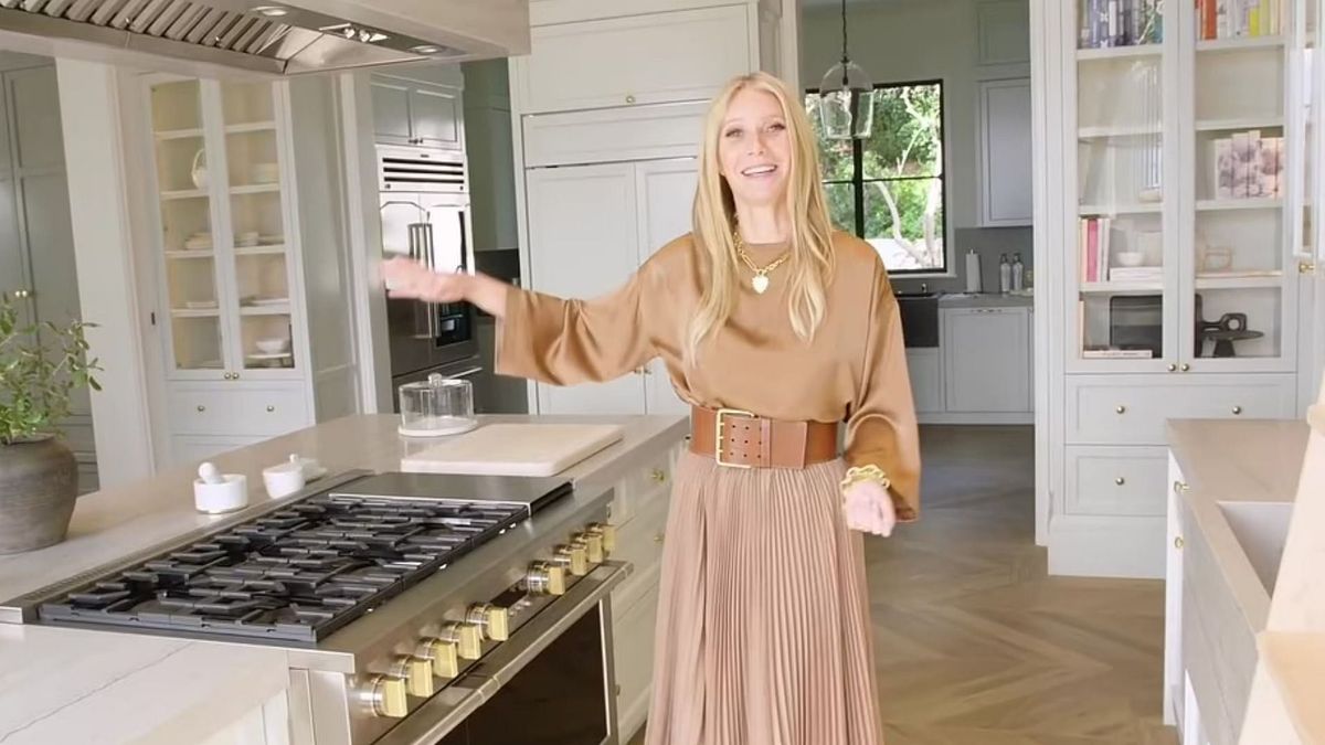 Gwyneth Paltrow enseñando su cocina