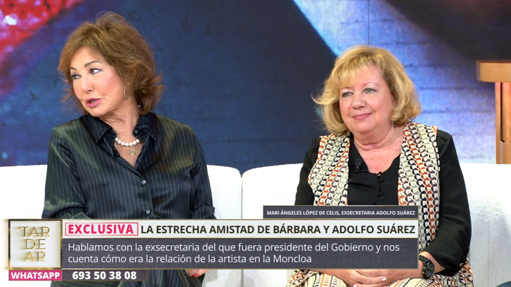 La exsecretaria de Adolfo Suárez describe la actitud de Bárbara Rey en sus encuentros con el presidente: "Era un poco..."