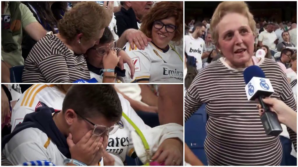 La abuela que cumplió el sueño de su nieto en el Bernabéu: "Yo he tenido cáncer