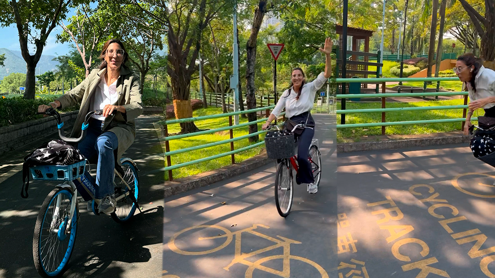 El accidente de Paz Padilla mientras montaba en bicicleta, en vídeo (Fotomontaje con imágenes de Instagram: @paz_padilla)