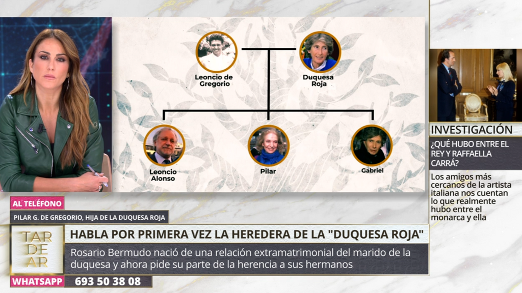 El árbol genealógico de la familia de la 'duquesa roja'