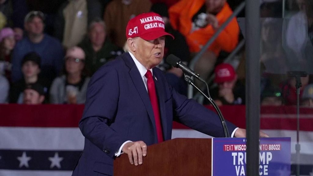 El candidato republicano Donald Trump en una campaña