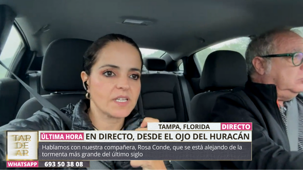 Un equipo de 'TardeAR' huyen en directo del ojo del huracán en Miami: "En una hora estaremos a salvo"