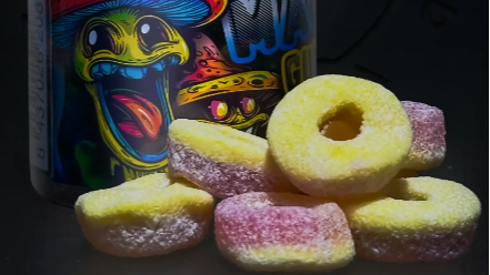 Imagen de un lote de gominolas con riesgos graves para la salud