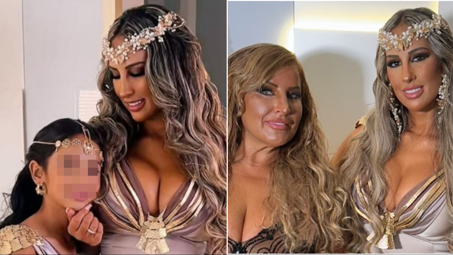 Los looks de Noemí y Raquel Salazar en la fiesta de pedida de Carlitos