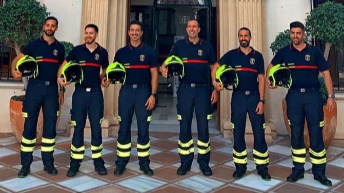 Los seis bomberos de Benalmádena afectados