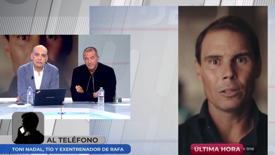 Rafa Nadal anuncia su retirada y su tío entra en directo en 'En boca de todos': "Es un día triste" Rafa Nadal anuncia su retirada y su tío entra en directo en 'En boca de todos': "Es un día triste"