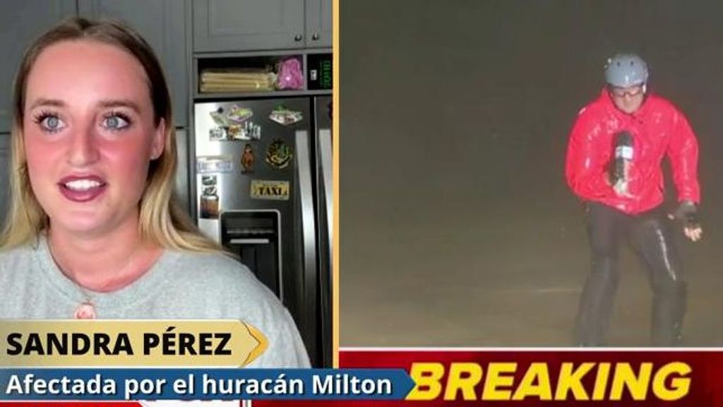 La tiktoker Sandra Pérez nos cuenta cómo se vive el huracán Milton desde dentro: "Hay mucha gente que hace vida normal, yo he entrado en pánico”