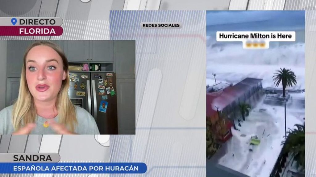Una tiktoker nos relata el infierno del huracán Milton desde Florida: "He entrado en pánico"