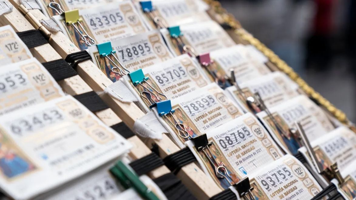 Varios décimos de la Lotería de Navidad