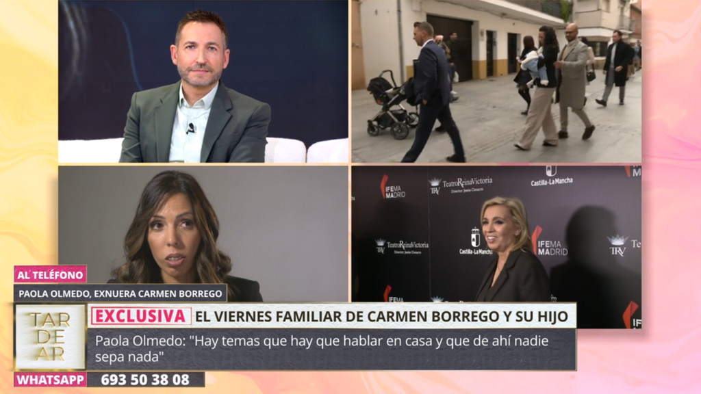 La advertencia de Paola Olmedo a José M.ª y a Carmen Borrego ante su entrevista en '¡De viernes!'