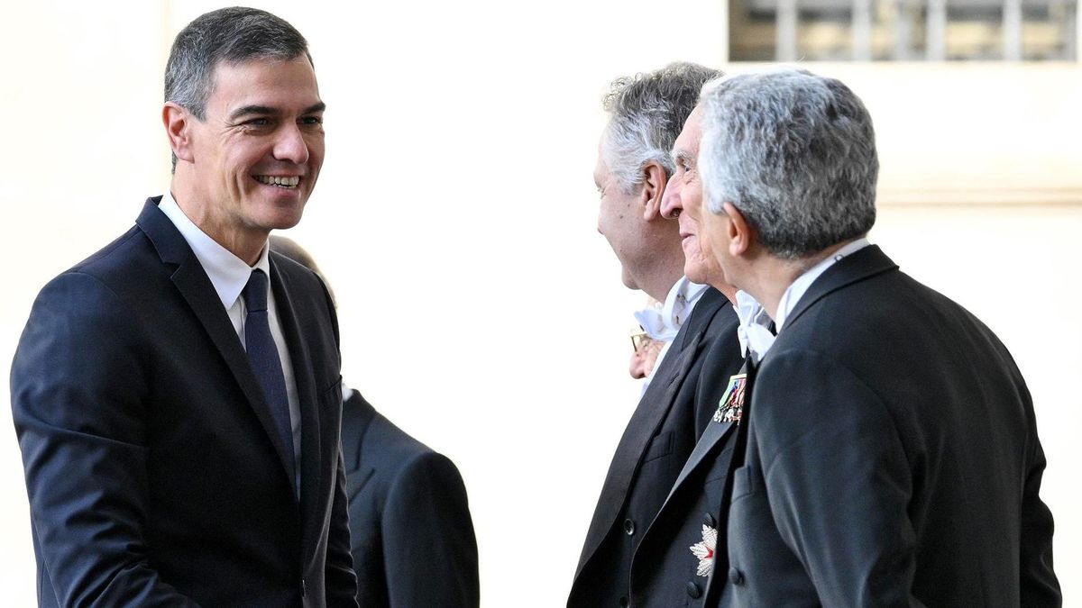 Pedro Sánchez a su llegada al Vaticano