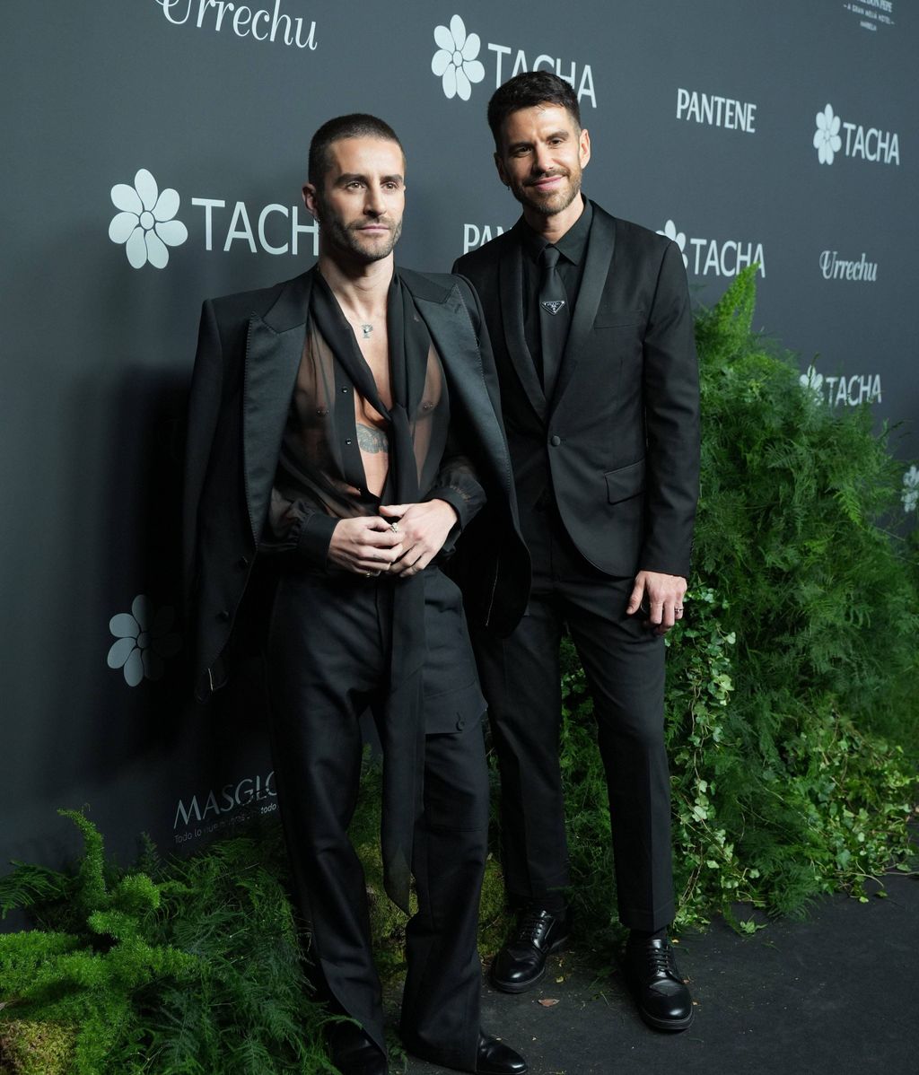 Pelayo Díaz y Andy McDougall en el 30 aniversario de Tacha Beauty